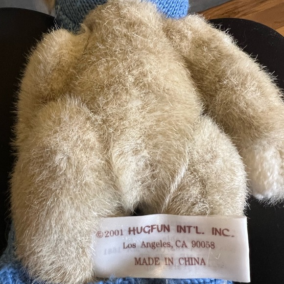 Super Adorable Vintage Teddy Bear in A Bunny Outfit by HugFun Intl Inc - Picture 9 of 9